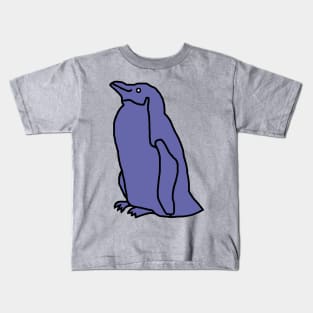 Very Peri Periwinkle Blue Penguin Color of the Year 2022 Kids T-Shirt